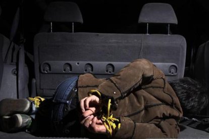 Pedro fue golpeado durante todo el trayecto.