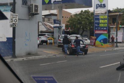 El hecho delictivo se registró en la avenida Quito.