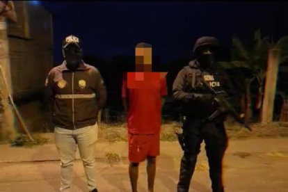 Caen en Esmeraldas los presuntos asesinos del policía Eduardo Perlaza