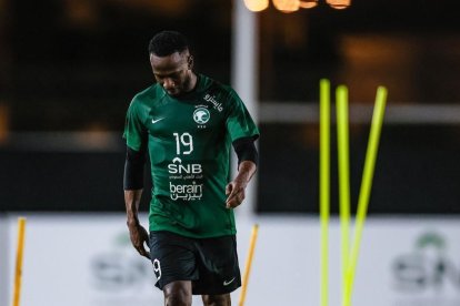 Fahad Al-Muwallad, en un partido con Arabia Saudí
