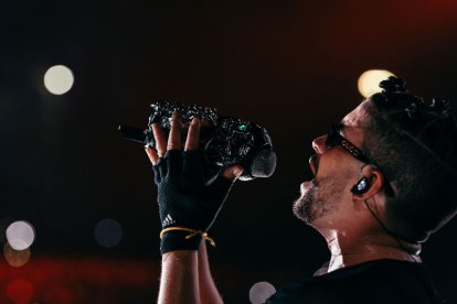 Uno de los conciertos que brindó el rapero.