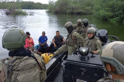 El día del secuestro hicieron varios operativos con personal uniformado.