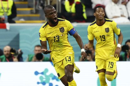 Enner Valencia es el actual goleador de Ecuador en el Mundial de Catar, con tres goles.