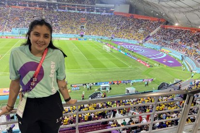 Emily Tamay fue  designada para estar en el estadio Khalifa, donde ya vio a la Tri ante Países Bajos.
