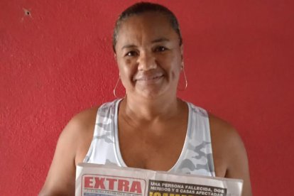 Celeste Mosquera Sotomayor, de Vinces (Los Ríos), se ganó 100 dólares con su EXTRA de siempre.