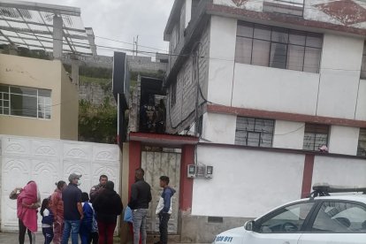 Los agentes llegaron al  sitio de los hechos y  hablaron con la familia.
