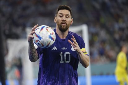 Lionel Messi ha mejorado el nivel con el paso de los partidos en el  Mundial. Los argentinos confían en su estrella.