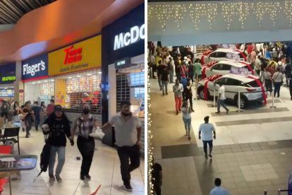 Ciudadanos difundieron varios videos en los que se e a las personas huyendo del lugar.