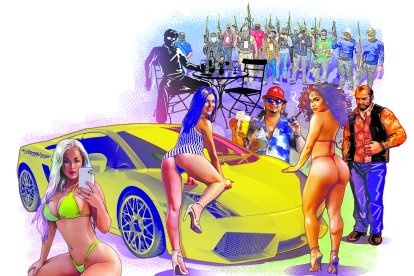 Las situaciones que viven algunas de estas  mujeres guardan similitudes con las escenas vistas en series de televisión y videojuegos que hacen alusión al crimen organizado.