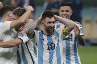 Lionel Messi y su primera final de un Mundial.