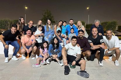 Lionel Messi disfrutó junto a su familia el día de descanso que tuvo con la Albiceleste.