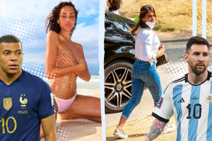 Los amores de los craks de la final Inés con Mbappé y Antonela con Messi.