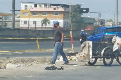 El hallazgo fue en un punto en el que había más fundas con desechos.