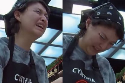 Cynthia, es vegetariana y se deshizo en llanto al tener que despresar un pavo.