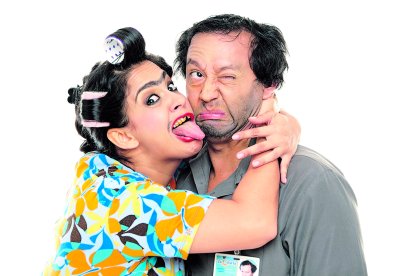 Los actores Flor María Palomeque y David Reinoso anuncian gira con sus personajes Mofle y Panzón.