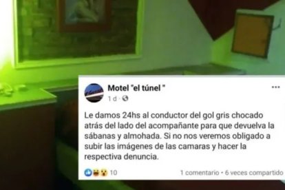 Esta fue la publicación que generó escándalo en la ciudad de Santa Fe, al sur de Argentina.