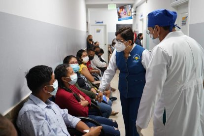 Niños, adultos y adultos mayores fueron beneficiarios de la jornada médica.