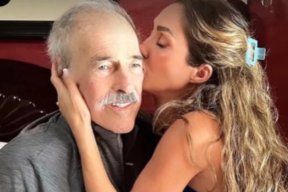 Andrés García recibió la visita de Anahí al empezar el año.