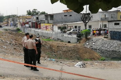 Las piezas corporales se encontraban en una funda negra.