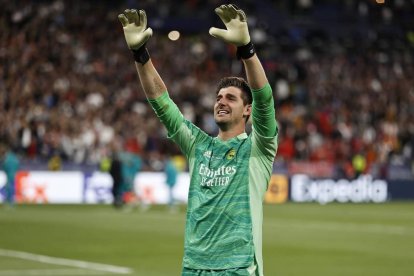 Courtois brilló en la Final de la Champions League 2022 con el Real Madrid.