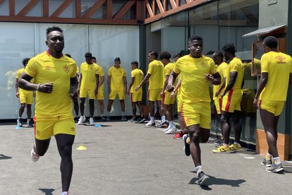 Aucas se encuentra en Lima, Perú, para disputar varios duelos amistosos.