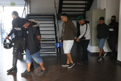 Los detenidos fueron puestos a orden de las autoridades.