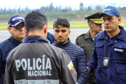 El exteniente de la Policía Nacional, Germán Cáceres, llegó esposado al país el 3 de enero el 2023