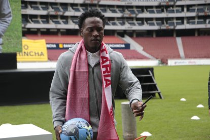 Jhojan Julio, de 24 años, regresa a Liga de Quito con la misión de recuperar regularidad y aportar con goles en busca de un nuevo título con la U.