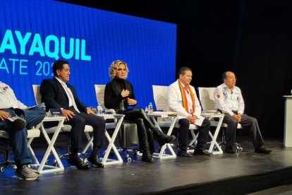 Debate el segundo grupo de candidatos a la Alcaldía de Guayaquil.