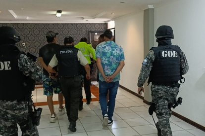 Los sospechosos fueron llevados a la Unidad Judicial Penal con sede en el cantón Loja.