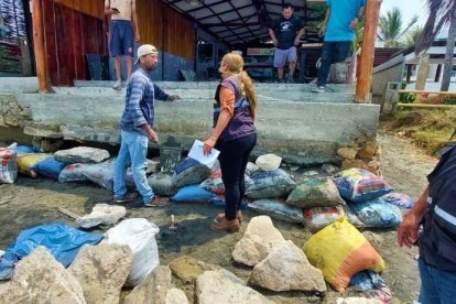 El mar causó estragos el lunes 16 y martes 17 de enero.