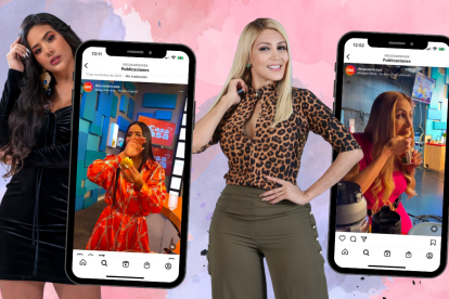 Las presentadoras Michela Pincay y Jasú Montero.