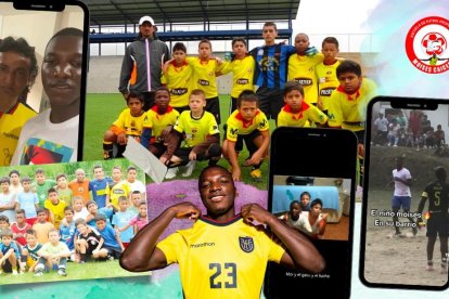 El jugador que actúa en Inglaterra ahora es padrino para chicos de Santo Domingo de los Tsáchilas que quieren ser como él.