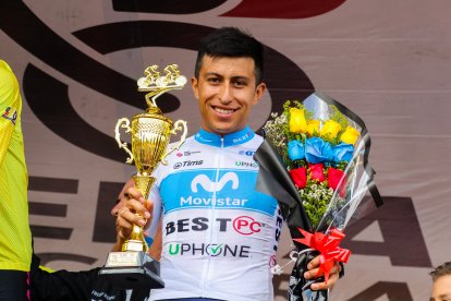 Juan Diego Alba alcanzó el podio en su primera competencia como parte del equipo Movistar Best PC.