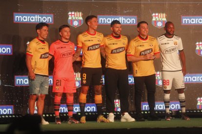 Barcelona tiene lista su ‘cachina’ de la temporada  2023, la que lucirá en LigaPro , Copa Ecuador y Copa Libertadores.