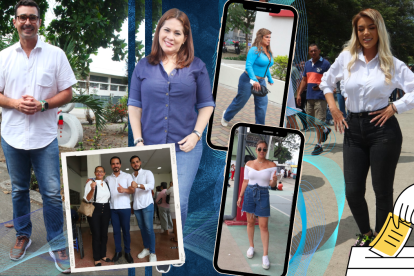 Actrices, modelos y presentadores de televisión que participaron en los comicios, eligieron un vestuario fresco y cómodo