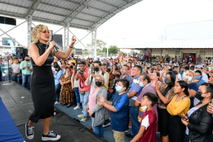 En un audiovisual apareció la carta del PSC a la reelección. En su mensaje le pide al alcalde que cuide a la ciudad como si fuera su casa.