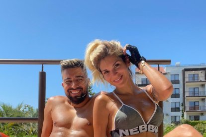 Christian Noboa y Keviam cuando todo era felicidad.