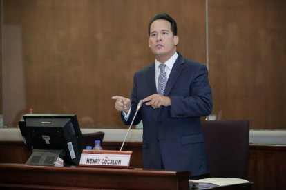 Henry Cucalón asumió el cargo de ministro de Gobierno en febrero de 2023, tras la renuncia de Francisco Jiménez.