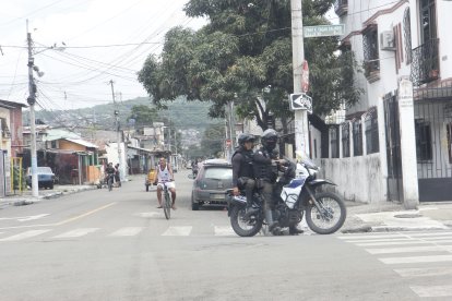 En el sector había policías la mañana de este jueves 16 de febrero de 2023.