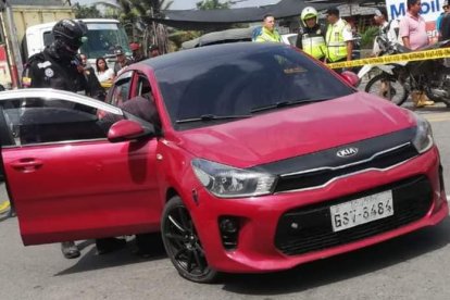 El auto en el balearon a los tiktokers.