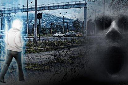 La silueta de un hombre apareció cuando la moradora manejaba por El Murco, zona azotada por los accidentes de tránsito y las muertes.