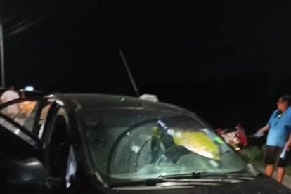 chofer de un auto negro fue baleado en Anconcito