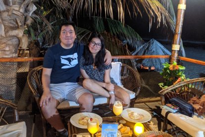 Los novios solían viajar juntos. Esta foto fue tomada en Piura, antes de partir hacia Ecuador.