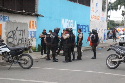 Gendarmes llegaron al sitio para investigar el hecho violento la mañana de este sábado.