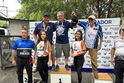 Ganadores en el torneo Héroes de Paz en la categoría súper máster: Primero, Roberto Gilbert, segundo, Jaime Zunino y tercero Luis Pérez.