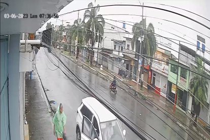 El comerciante fue secuestrado en esta calle de Durán.