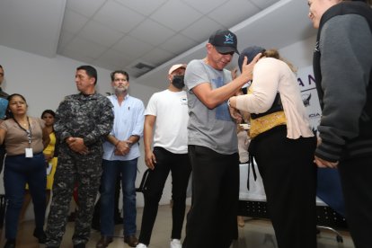 En el Cuartel Modelo se llevó a cabo el reencuentro entre el comerciante secuestrado y sus familiares.