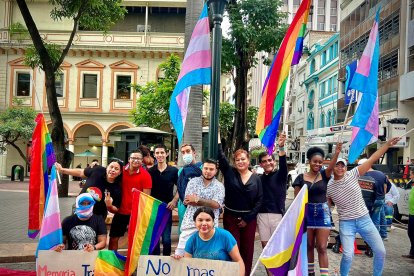 La actividad se llevó a cabo en los exteriores de la Fiscalía de la Merced, en el centro de Guayaquil.