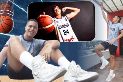 Juan Fernando Toledo destaca en las selecciones de básquet por su estatura y calidad.